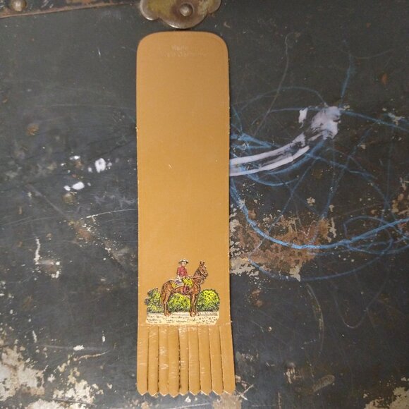 Leather Mountie RCMP book mark made in West Germany - Picture 4 of 13